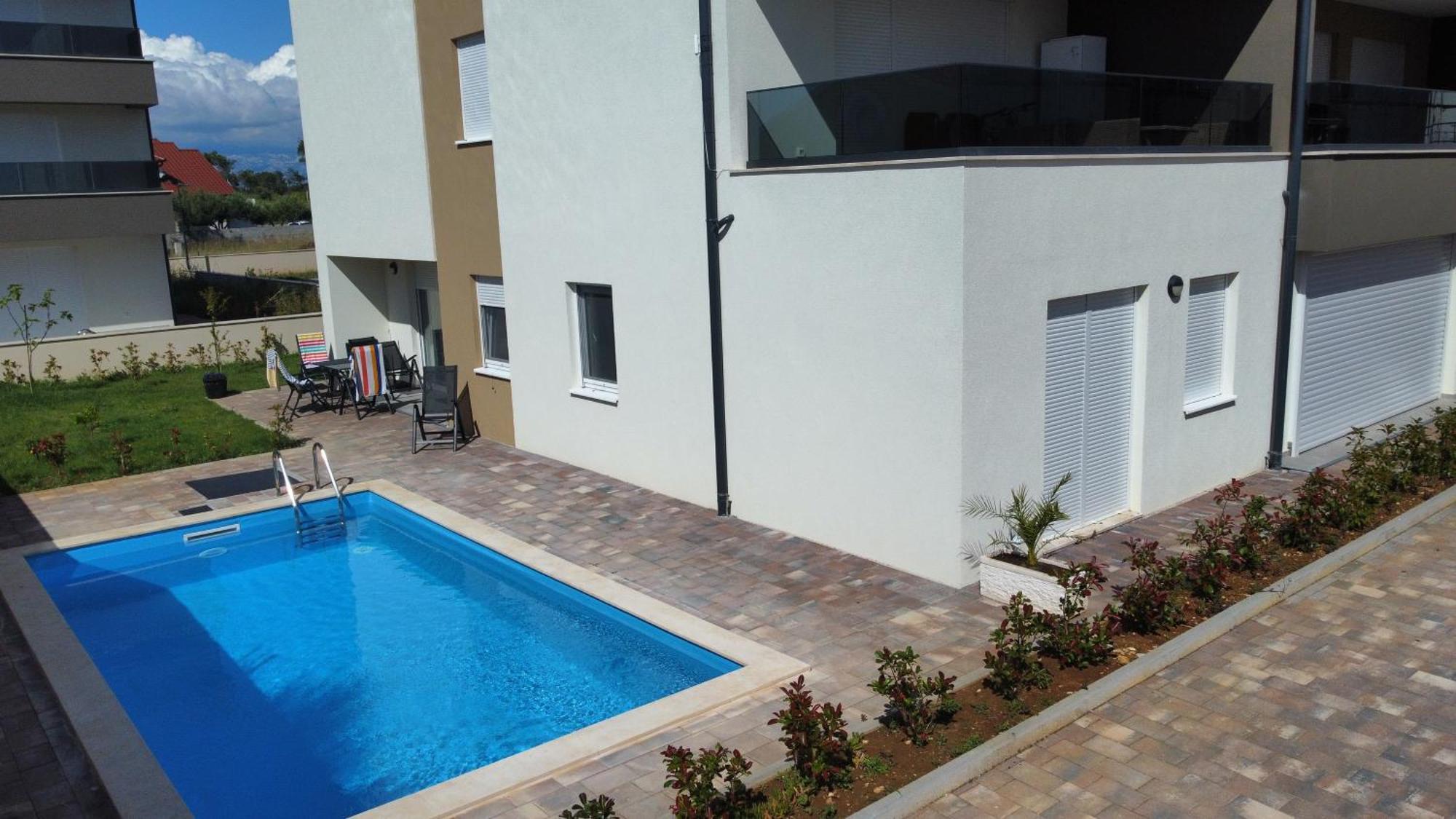 Apartment Relex With Pool & Jacuzzi Privlaka  Luaran gambar